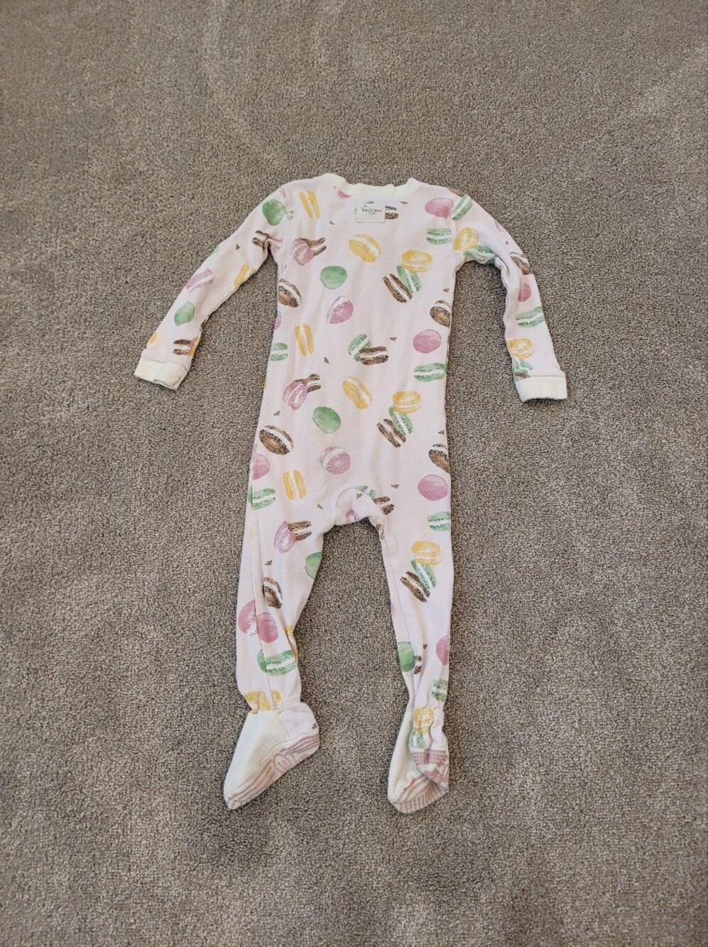 Burts Bees Baby Macaroon Pajamas Size 18 Months - Picture 3 of 3